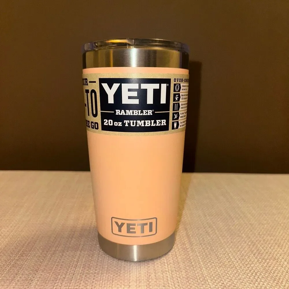 Yeti Rambler 20oz Magslider Cup - Low Country Peach Authentic NWT